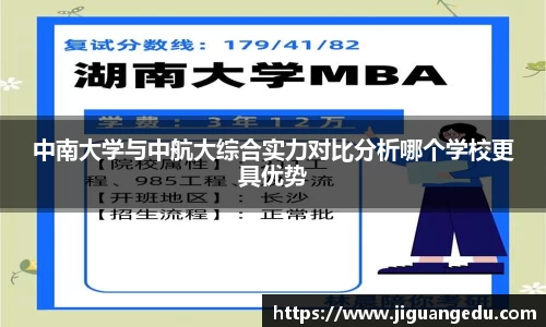 中南大学与中航大综合实力对比分析哪个学校更具优势